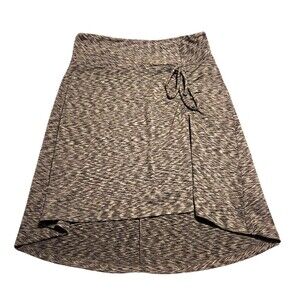 The North Face Skirt Hi-Low Waist Cinched Front Marled Gray Womens Size Small